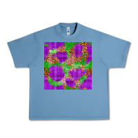 Pebble Blue Mardi Gras leopard Seamless Pattern Urban Heavy Tee - FaDigitalArtStudio