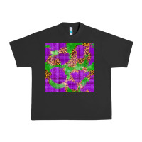 Pigment Black Mardi Gras leopard Seamless Pattern Urban Heavy Tee - FaDigitalArtStudio
