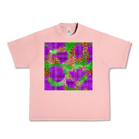 Salmon Mardi Gras leopard Seamless Pattern Urban Heavy Tee - FaDigitalArtStudio