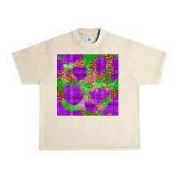 Sandshell Mardi Gras leopard Seamless Pattern Urban Heavy Tee - FaDigitalArtStudio