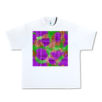 White Mardi Gras leopard Seamless Pattern Urban Heavy Tee - FaDigitalArtStudio