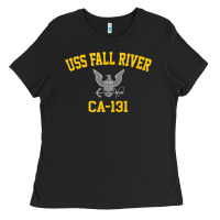 Black uss fall river ca 131 Ladies Tee - PixelFlow