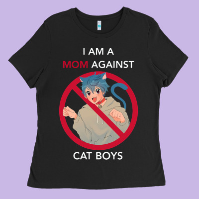 I Am A Mom Against Cat Boys Ladies Tee Designed By Pixelflow