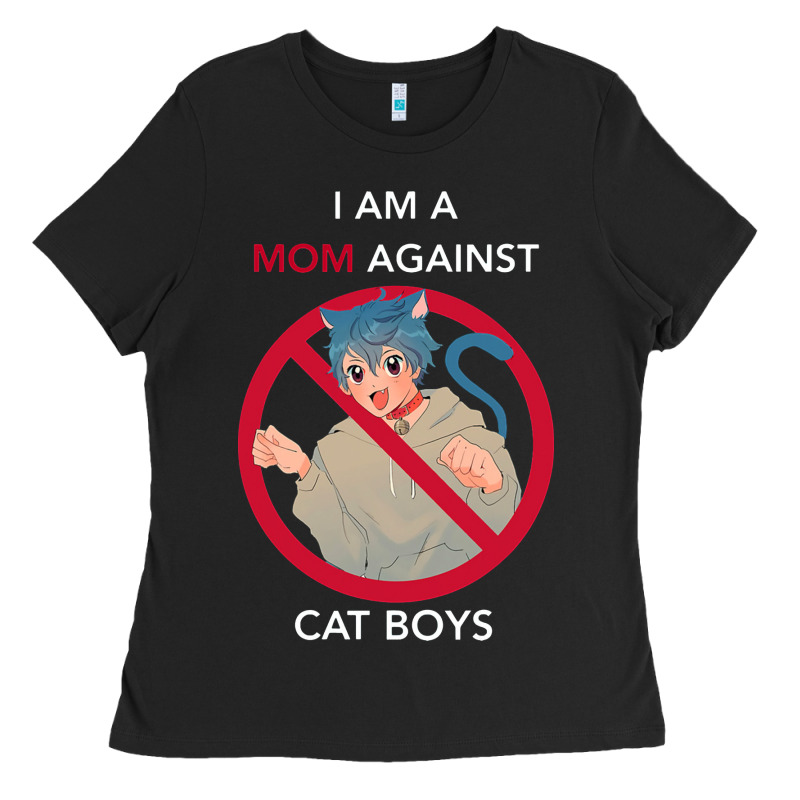 I Am A Mom Against Cat Boys Ladies Tee by PixelFlow | Teevron