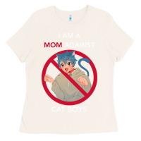 Bone i am a mom against cat boys Ladies Tee - PixelFlow