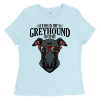 Baby Blue greyhound t  shirt greyhound t  shirt (3) Ladies Tee - PixelFlow