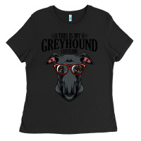 Black greyhound t  shirt greyhound t  shirt (3) Ladies Tee - PixelFlow