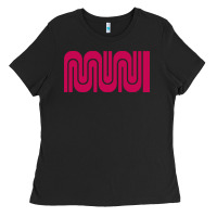 Black sf muni bart    muni Ladies Tee - PixelFlow