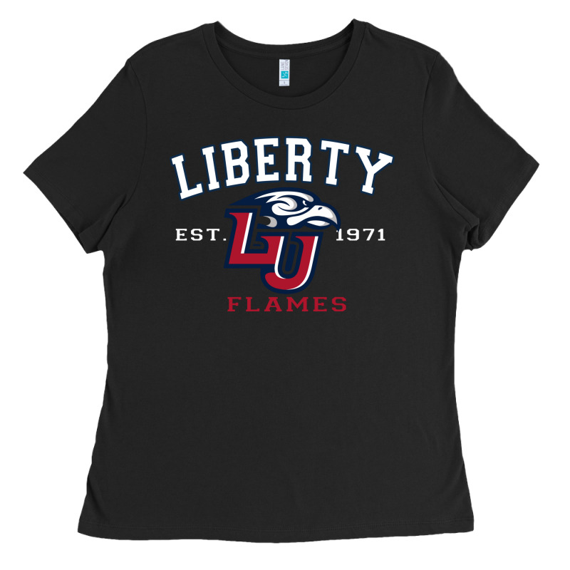 Liberty University Flames Football Lynchburg Virginia Sparky The Eagle Ladies Tee by PixelFlow | Teevron