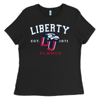 Liberty University Flames Football Lynchburg Virginia Sparky The Eagle Ladies Tee | Teevron