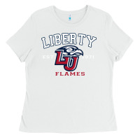 White liberty university flames football lynchburg virginia sparky the eagle Ladies Tee - PixelFlow