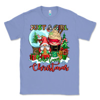 Colony Blue just a girl who loves christmas Classic Tee - CowGirlArtShop