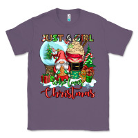 Lavender just a girl who loves christmas Classic Tee - CowGirlArtShop