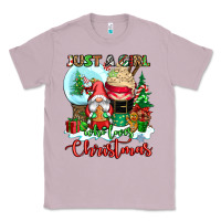 Lilac just a girl who loves christmas Classic Tee - CowGirlArtShop