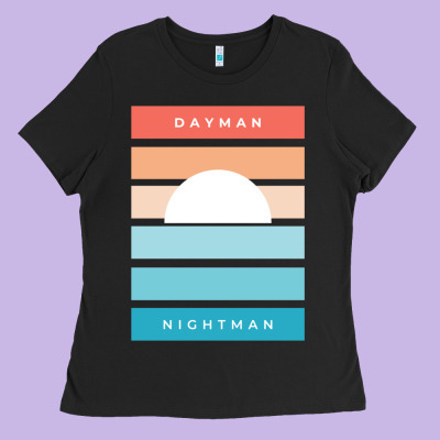 Dayman Nightman - It's Always Sunny Ladies Tee Designed By Pixelflow