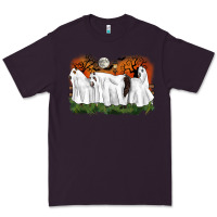 Plum ghost horses halloween Premium Tee - CowGirlArtShop