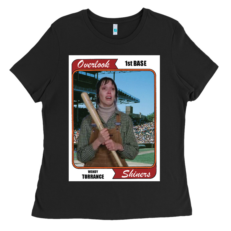 Wendy Torrance Vinatge Baseball Card Ladies Tee by PixelFlow | Teevron