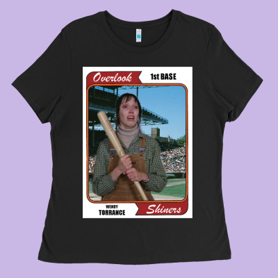 Wendy Torrance Vinatge Baseball Card Ladies Tee Designed By Pixelflow