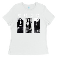 White Cher, Cher Heart of Stone, Cher Cher Cher Cher Cher, Cher Cher Cher Ch Ladies Tee - PixelFlow