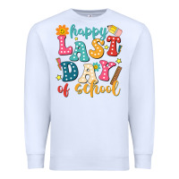 White happy last day of school Premium Sweatshirt - JahusDesignShop