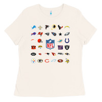 Bone american football team collage    wall art Ladies Tee - PixelFlow