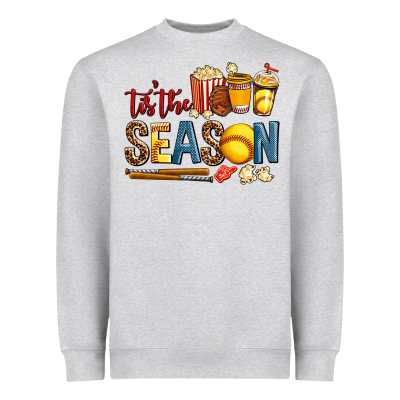 Tis The Season Softball Heavyweight Sweatshirt by AdoDesignShop | Teevron