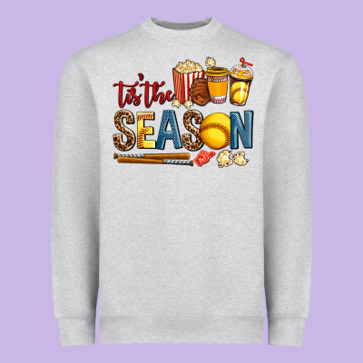 Tis The Season Softball Heavyweight Sweatshirt Designed By Adodesignshop