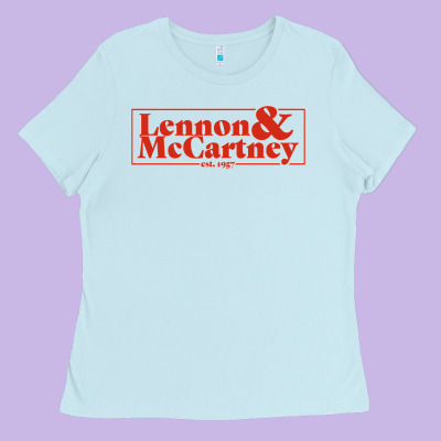 Lennon & Mccartney Classic Ladies Tee Designed By Pixelflow