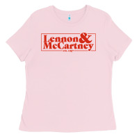 Bubblegum Pink lennon & mccartney Classic Ladies Tee - PixelFlow