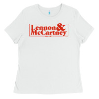 White lennon & mccartney Classic Ladies Tee - PixelFlow