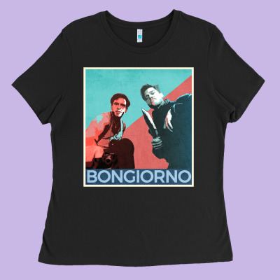 Inglorious Basterds - Bongiorno Poster Gift Ladies Tee Designed By Pixelflow