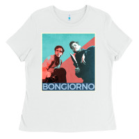 White Inglorious Basterds - Bongiorno poster GIFT Ladies Tee - PixelFlow