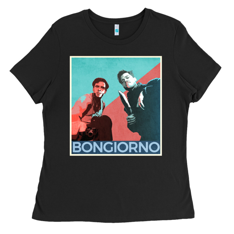 Inglorious Basterds - Bongiorno Poster Gift Ladies Tee by PixelFlow | Teevron