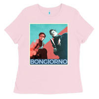 Bubblegum Pink Inglorious Basterds - Bongiorno poster GIFT Ladies Tee - PixelFlow