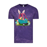Cloud Purple Easter toddler car Vintage Tee - OliviaCreatesArt