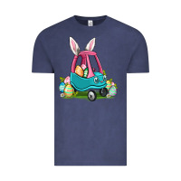 Vintage Denim Easter toddler car Vintage Tee - OliviaCreatesArt