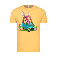 Vintage Mustard Easter toddler car Vintage Tee - OliviaCreatesArt