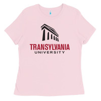 Bubblegum Pink transylvania university Ladies Tee - PixelFlow