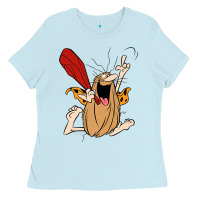 Baby Blue captain caveman captain caveman unga bunga premium t shirt Ladies Tee - PixelFlow
