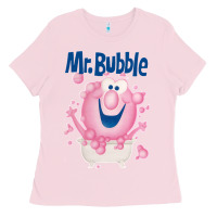 Bubblegum Pink Mr bubble makes bath time fun Ladies Tee - PixelFlow