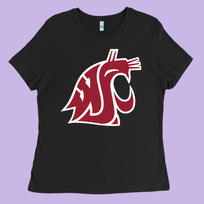 Washington State Cougars Ladies Tee Designed By Pixelflow