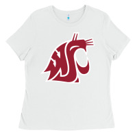 White washington state cougars Ladies Tee - PixelFlow