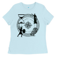 Baby Blue the four stoic virtues Ladies Tee - PixelFlow