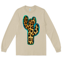 Turquoise Leopard Cactus Long Sleeve Tee | Teevron