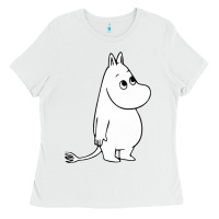 White moomin character Ladies Tee - PixelFlow