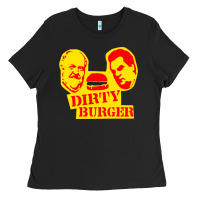 Black dirty burger Ladies Tee - PixelFlow