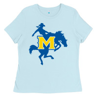 Baby Blue mcneese  athletics Ladies Tee - PixelFlow