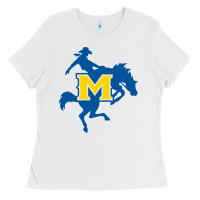 White mcneese  athletics Ladies Tee - PixelFlow