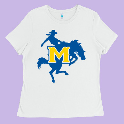 Mcneese  Athletics Ladies Tee Designed By Pixelflow