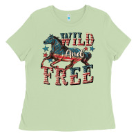 Matcha Wild and free 4th of july Ladies Tee - CowGirlArtShop
